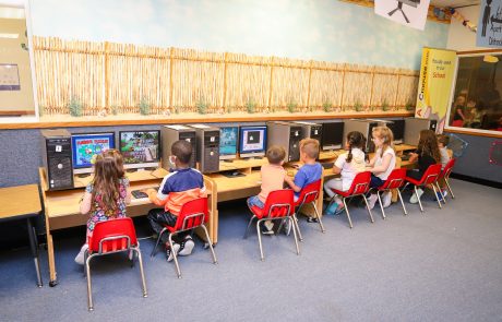 Our modern childcare facilities include fun and safe environments to use computers