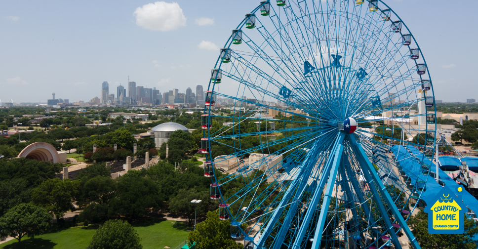 ferris wheel at texas state fair in dallas, tx