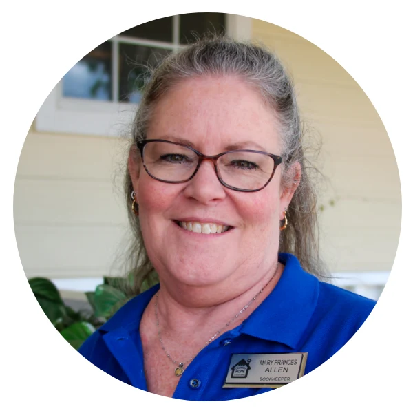 Ms. Mary Frances, Bookkeeper at Country Home Learning Center in North Austin.