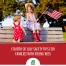 Two kids celebrating the Fourth of July.
